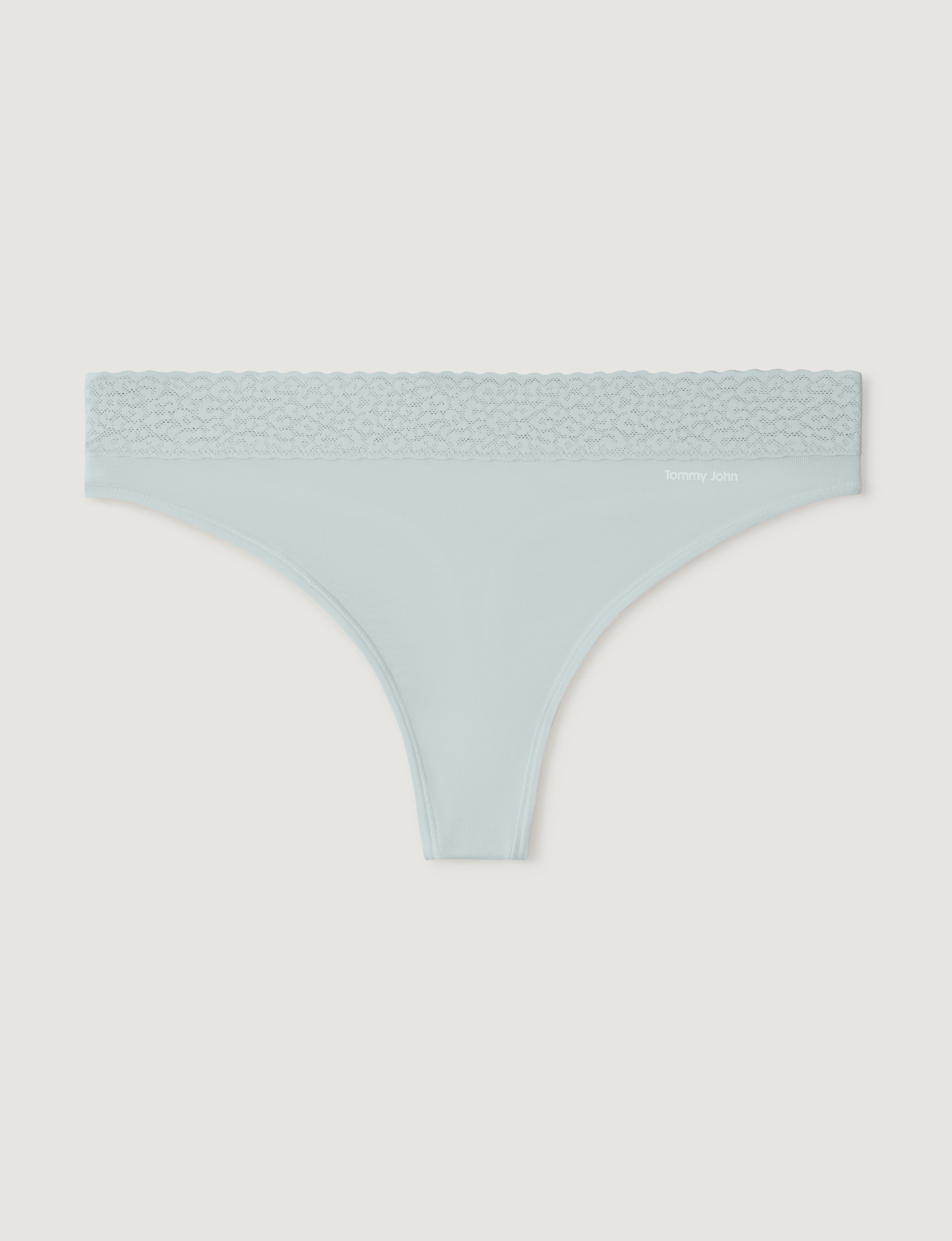 Women's Second Skin Thong, Lace Waist