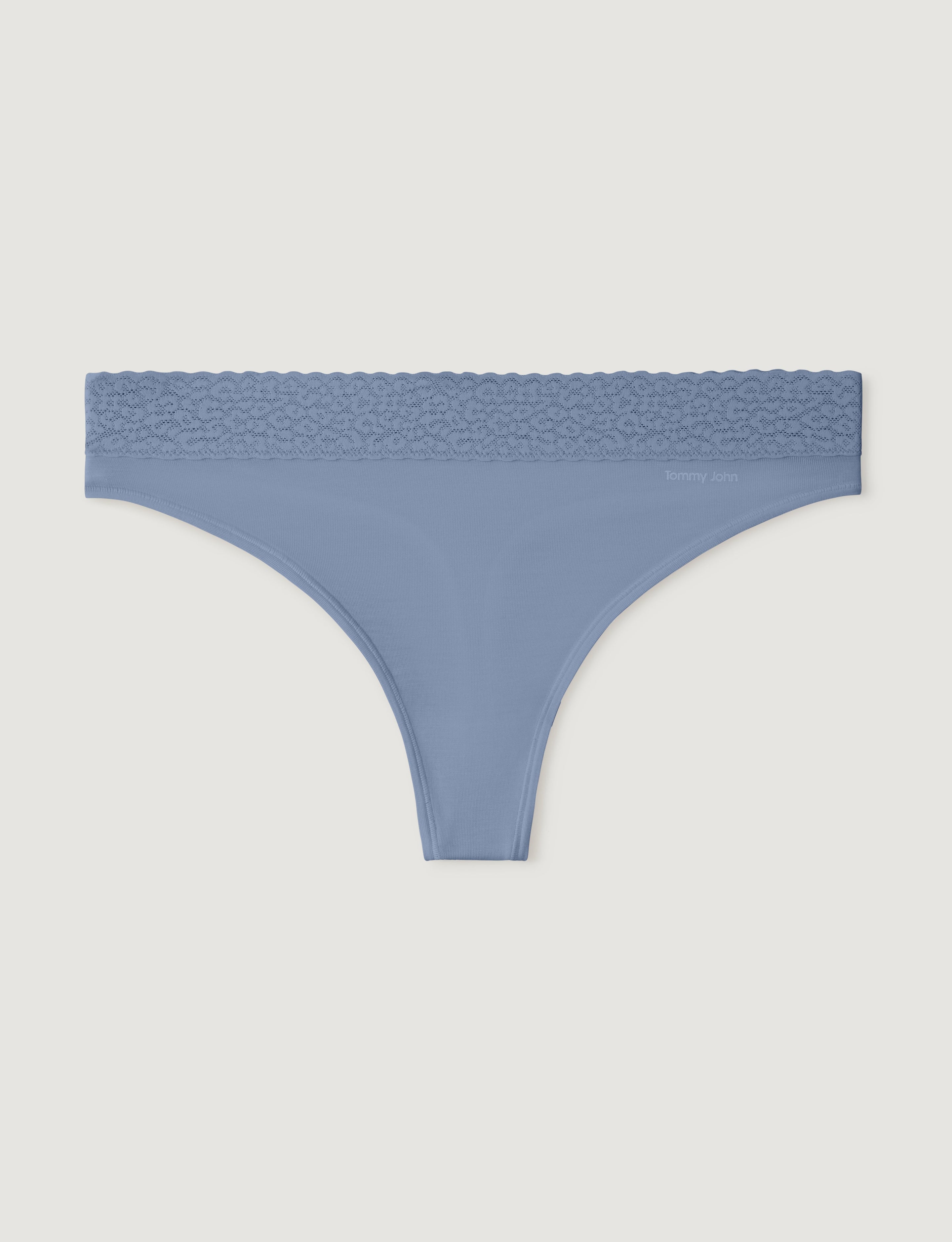 Women's Second Skin Thong, Lace Waist