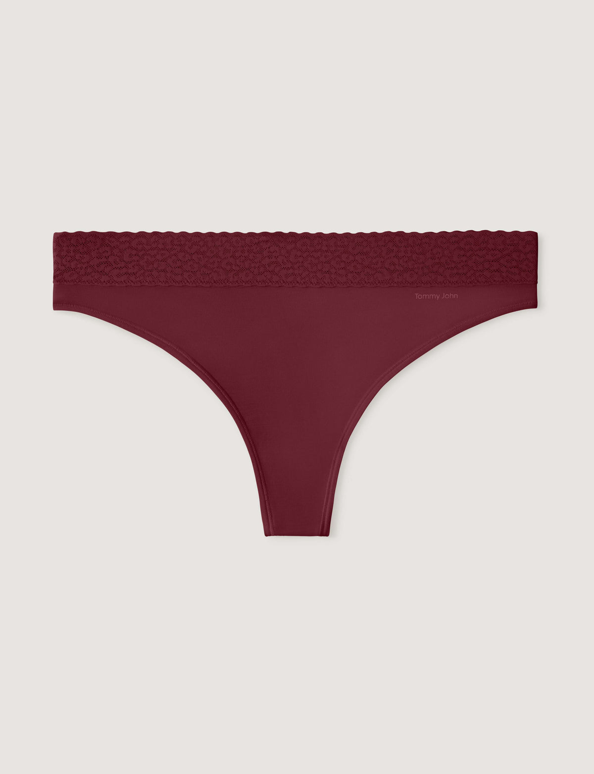 Women's Second Skin Thong, Lace Waist