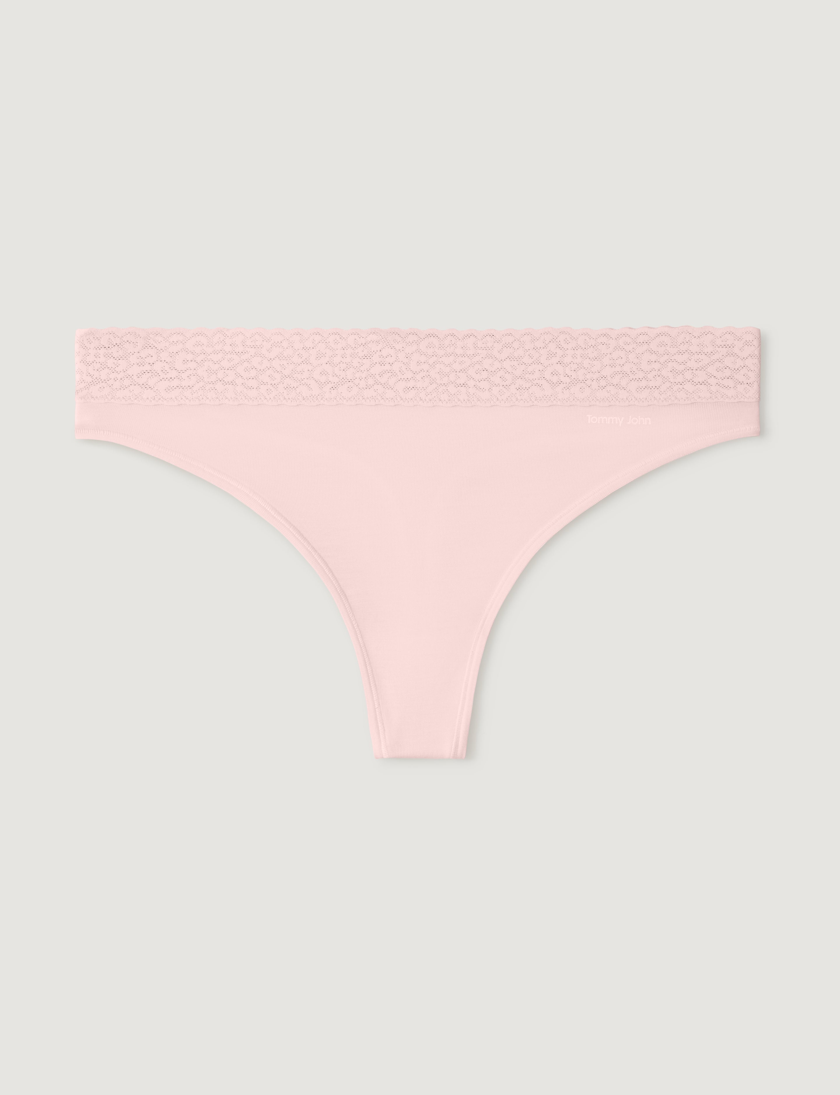 Women's Second Skin Thong, Lace Waist