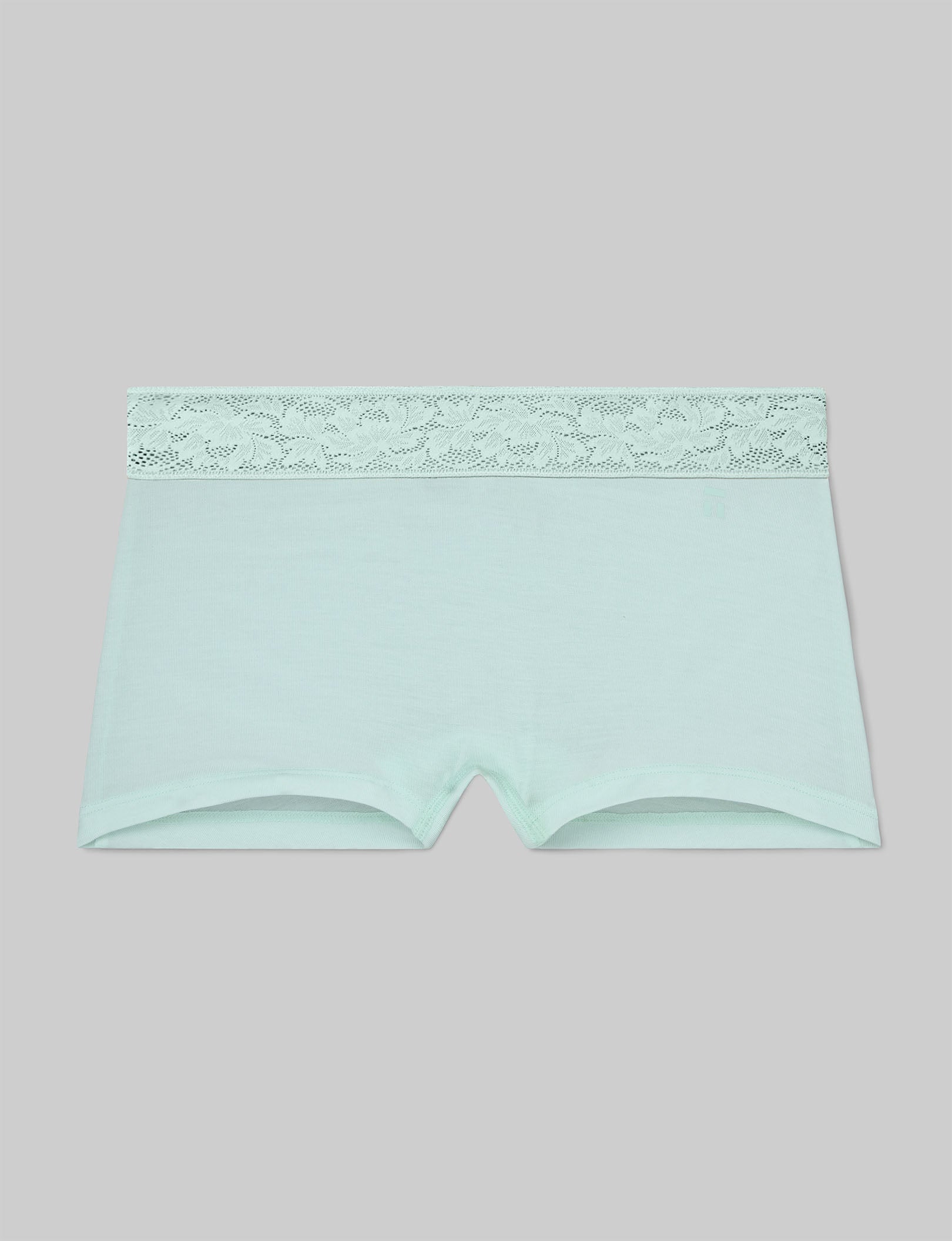 Women's Second Skin Boyshort, Lace Waist