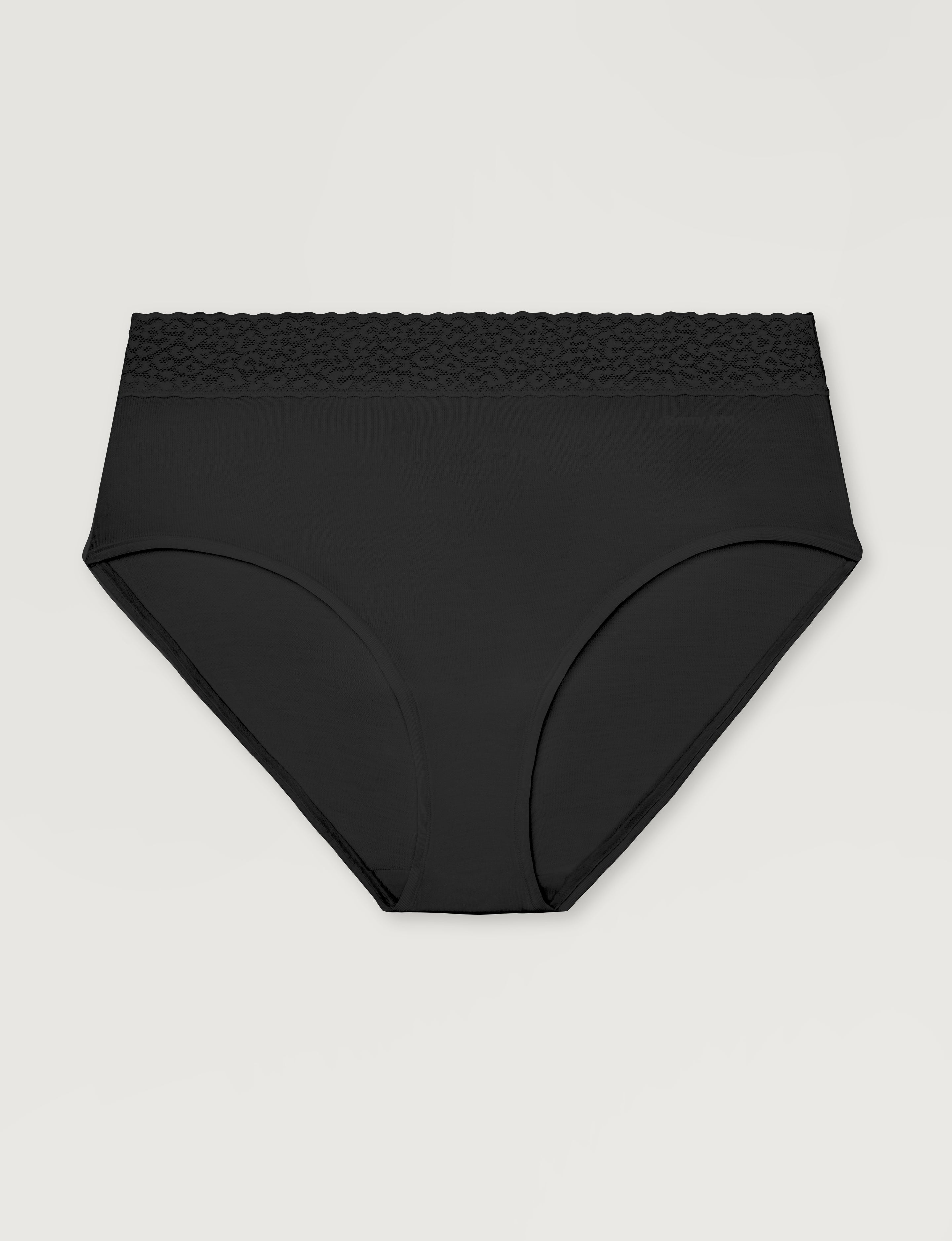 Women's Second Skin High Rise Brief, Lace Waist