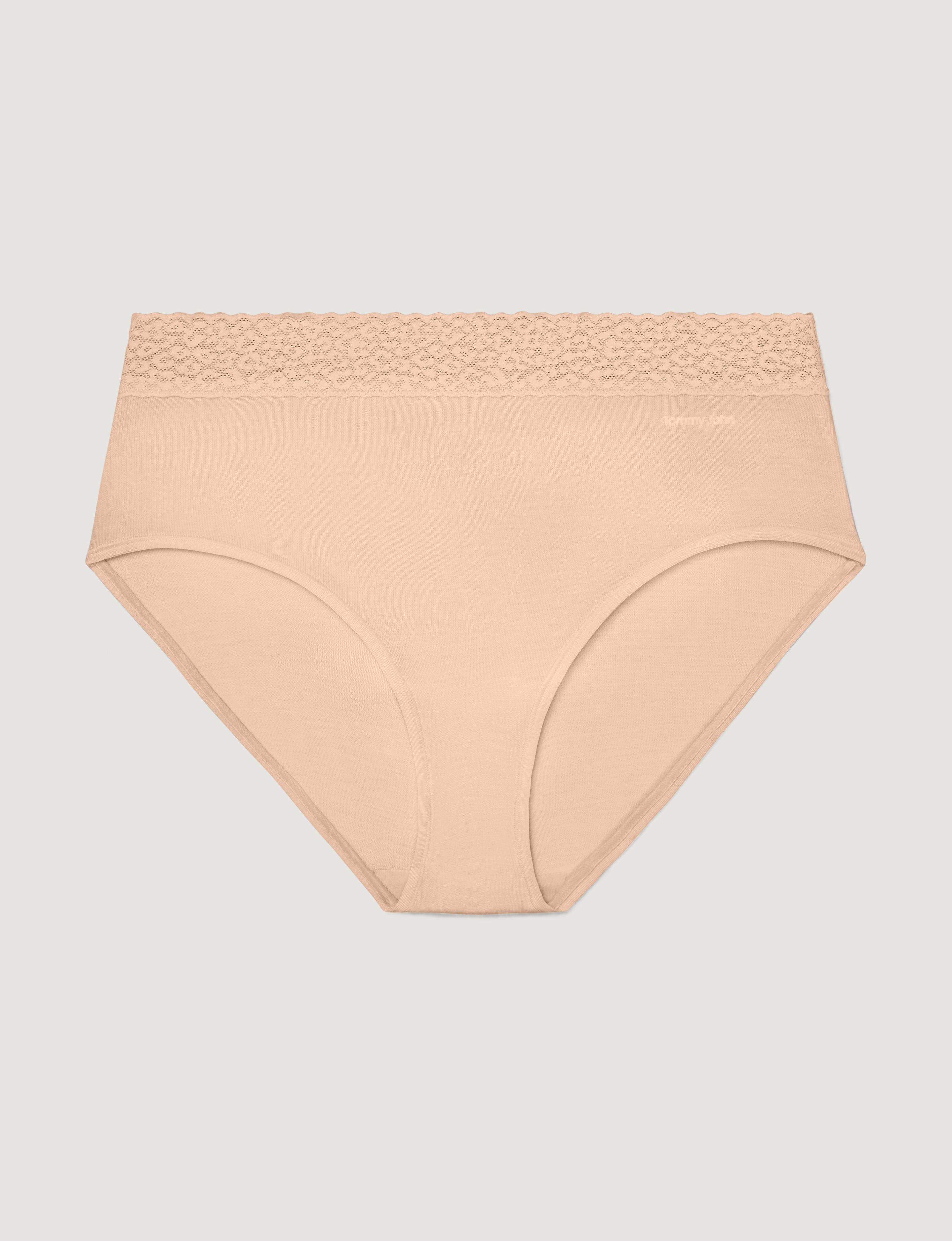 Women's Second Skin High Rise Brief, Lace Waist