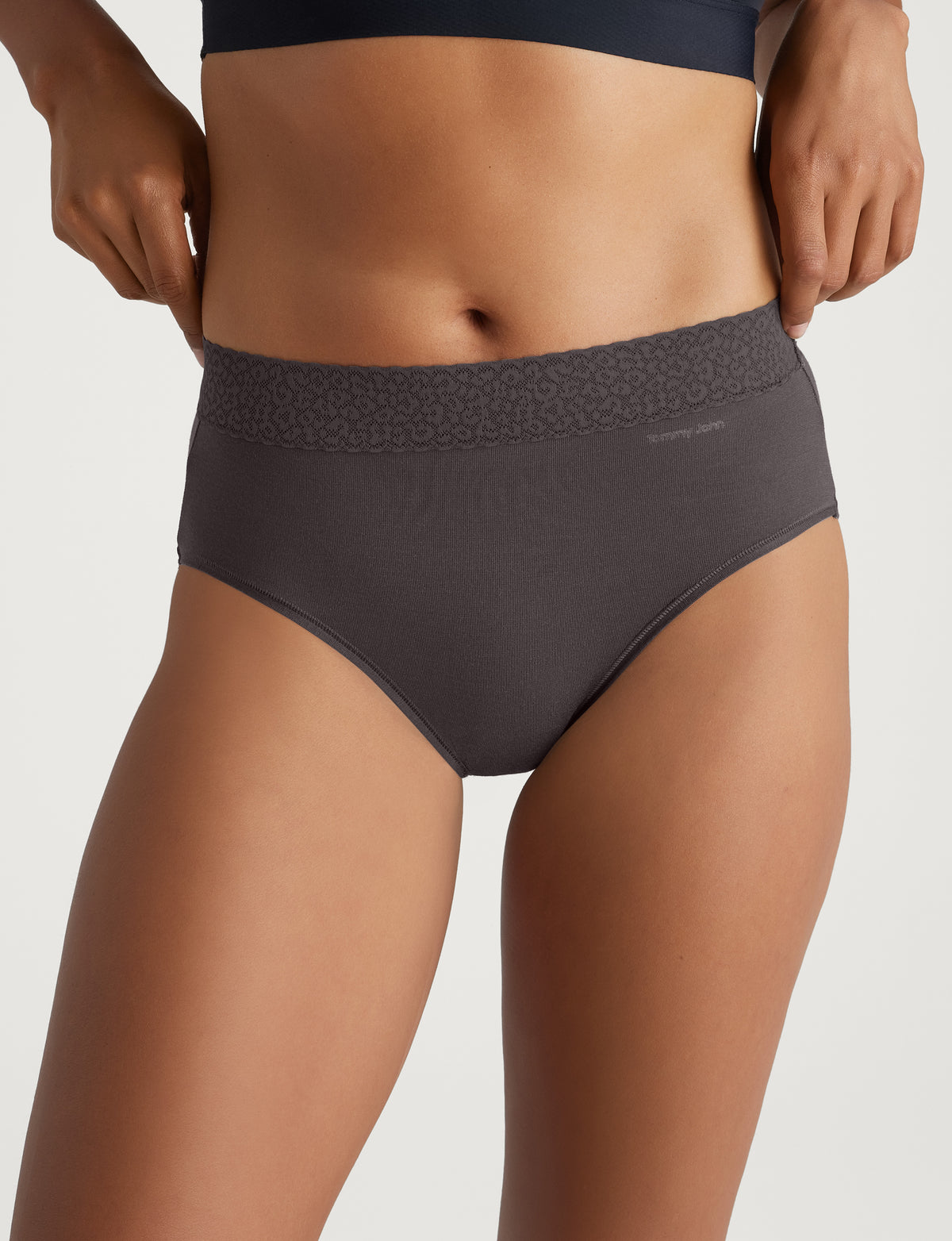 Women's Second Skin High Rise Brief, Lace Mix (3-Pack)