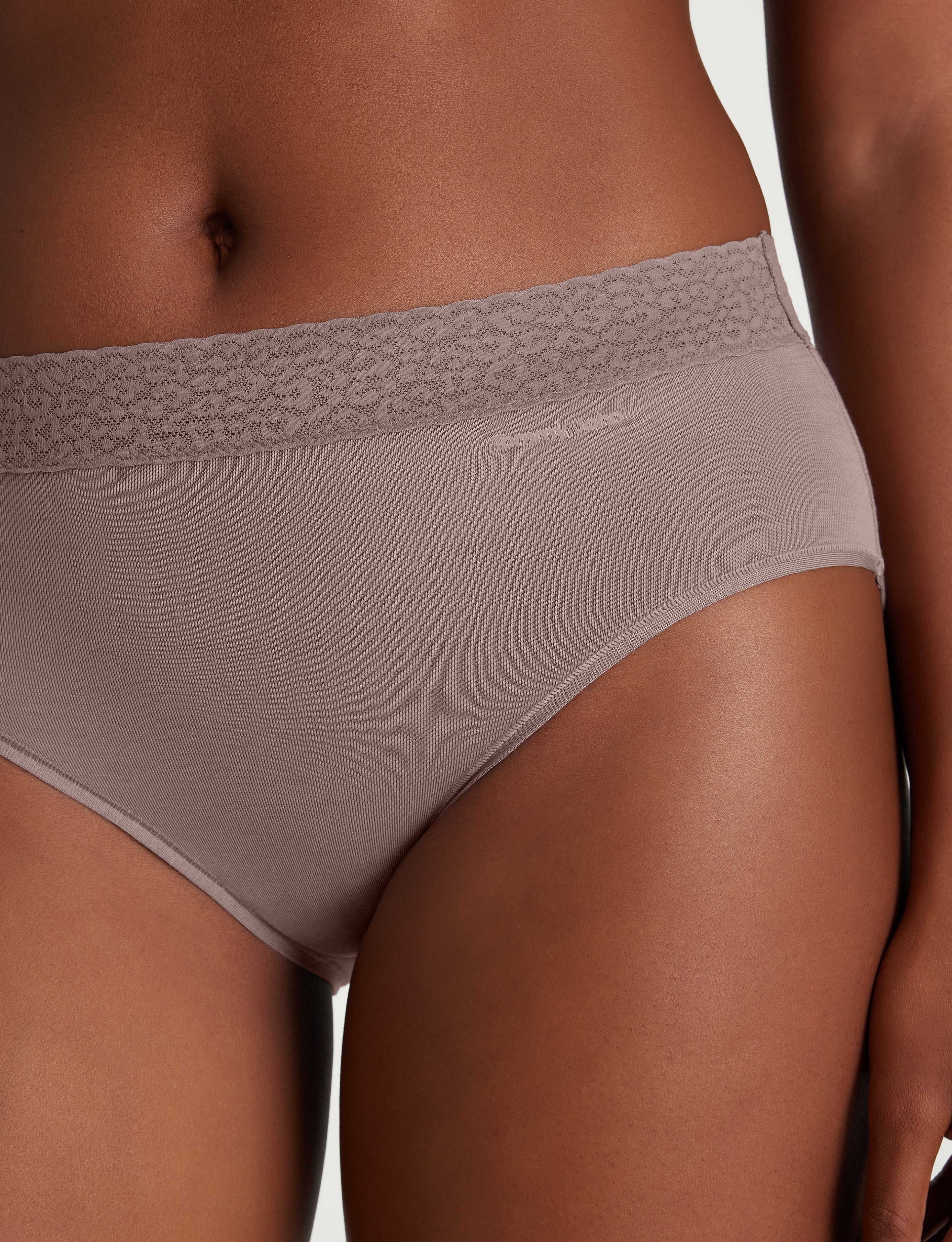 Women's Second Skin High Rise Brief, Lace Waist