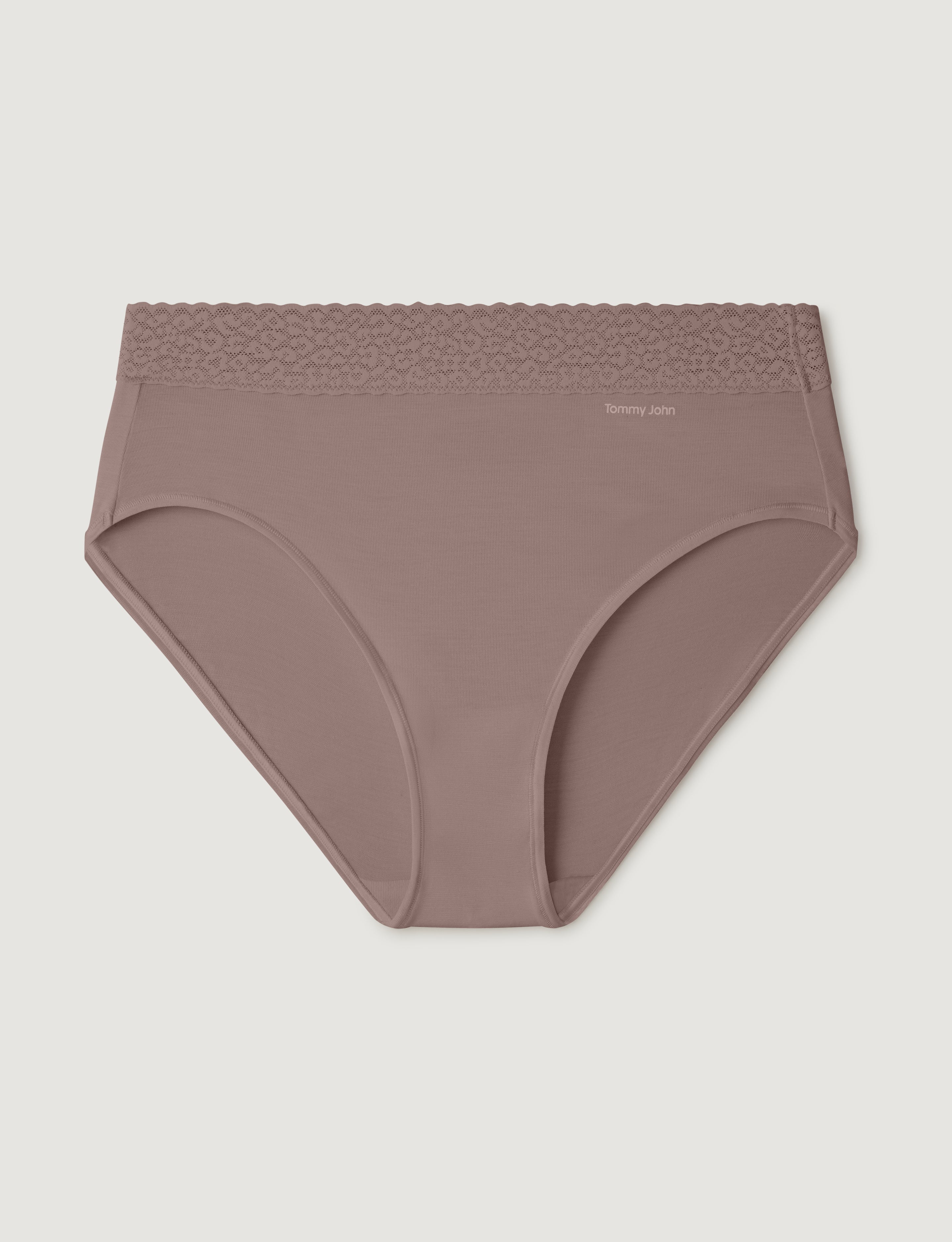 Women's Second Skin High Rise Brief, Lace Waist