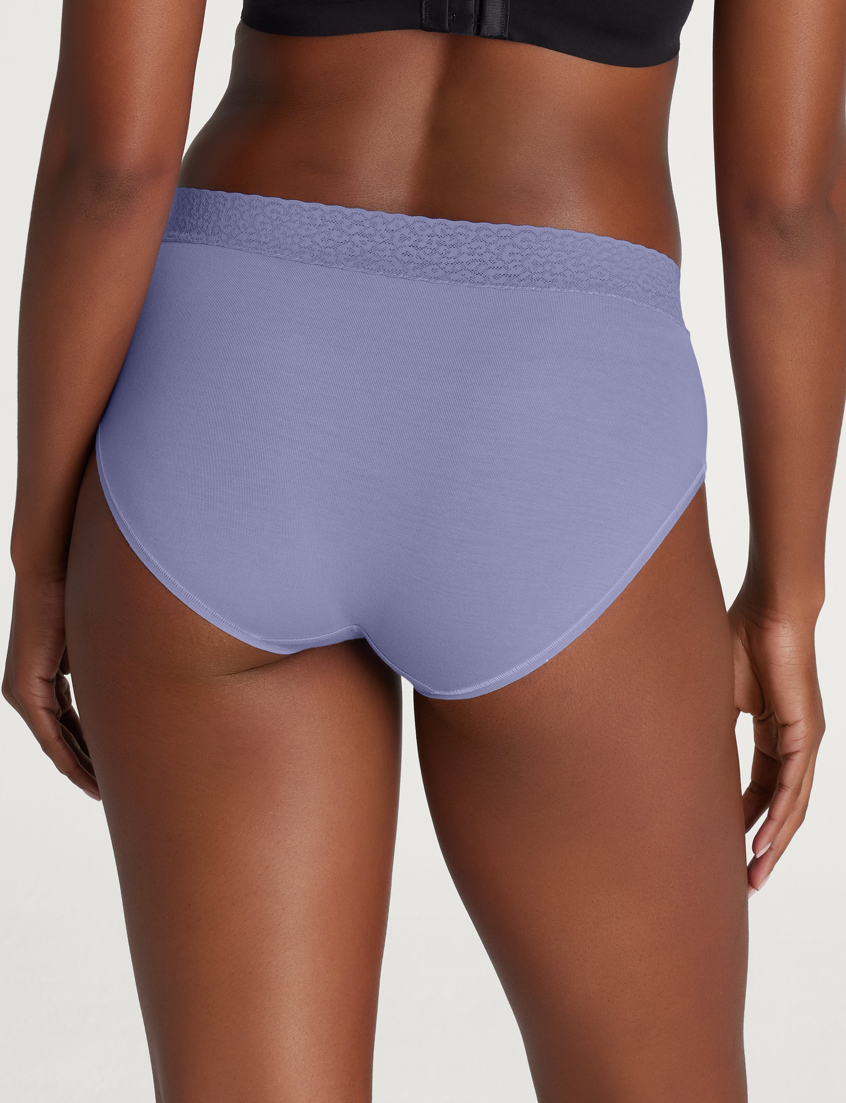 Women's Second Skin High Rise Brief, Lace Waist