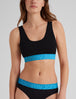 360 Sport Scoop Bralette::Black/Atomic Blue WB