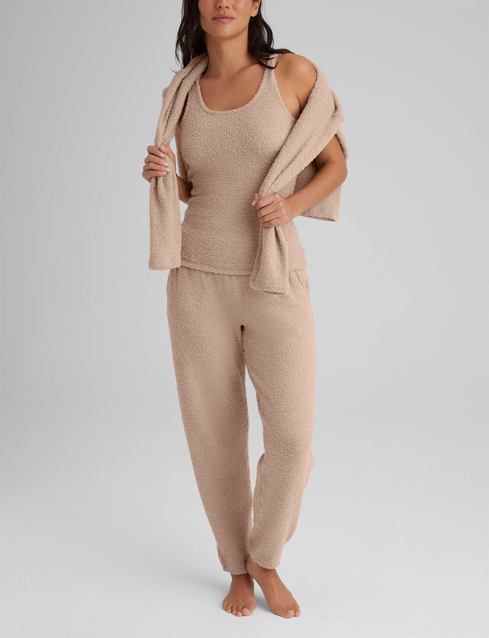 Women s Plush Tank Sweatshirt Jogger Set Tommy John