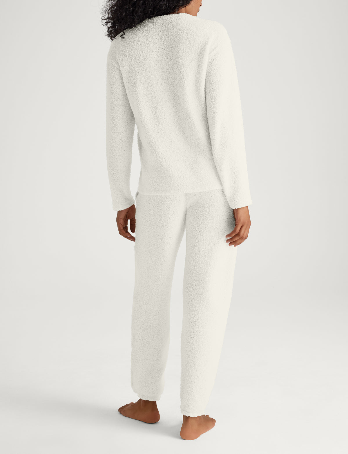 Women's Plush Crewneck Sweatshirt, Jogger & Robe Set