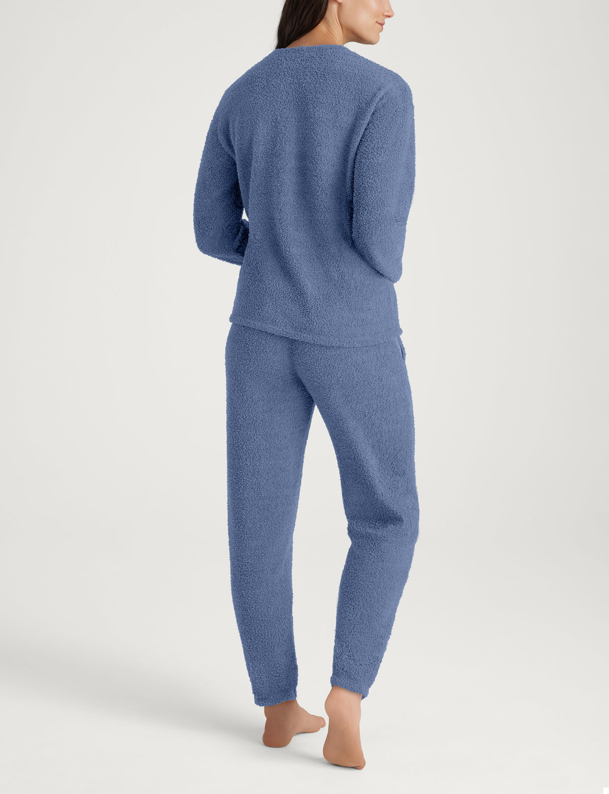 Women's Plush Crewneck Sweatshirt, Jogger & Robe Set