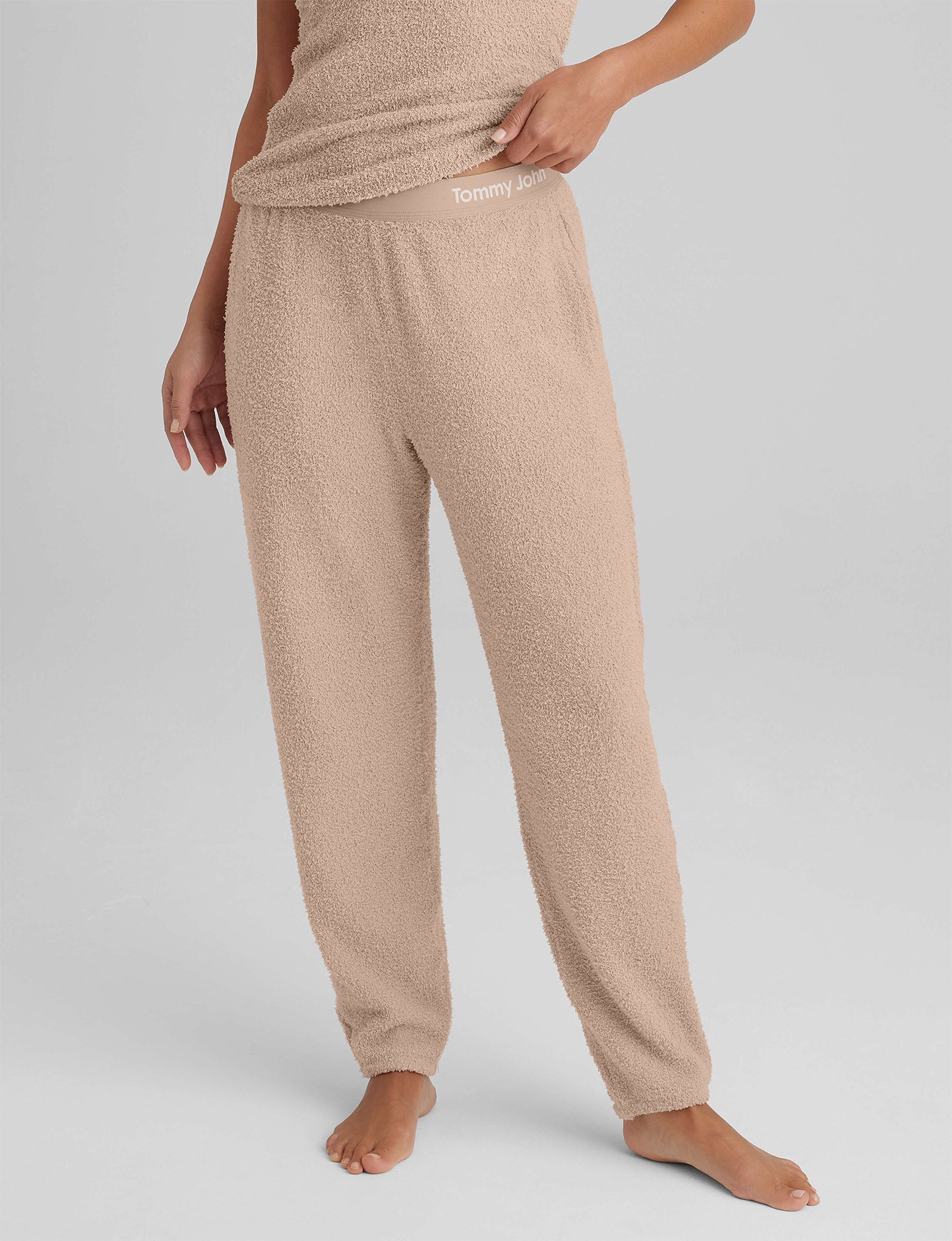 Women s Plush Tank Sweatshirt Jogger Set Tommy John