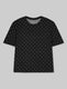 Women's Cozy Tee::Black Mini Heart::Swatch