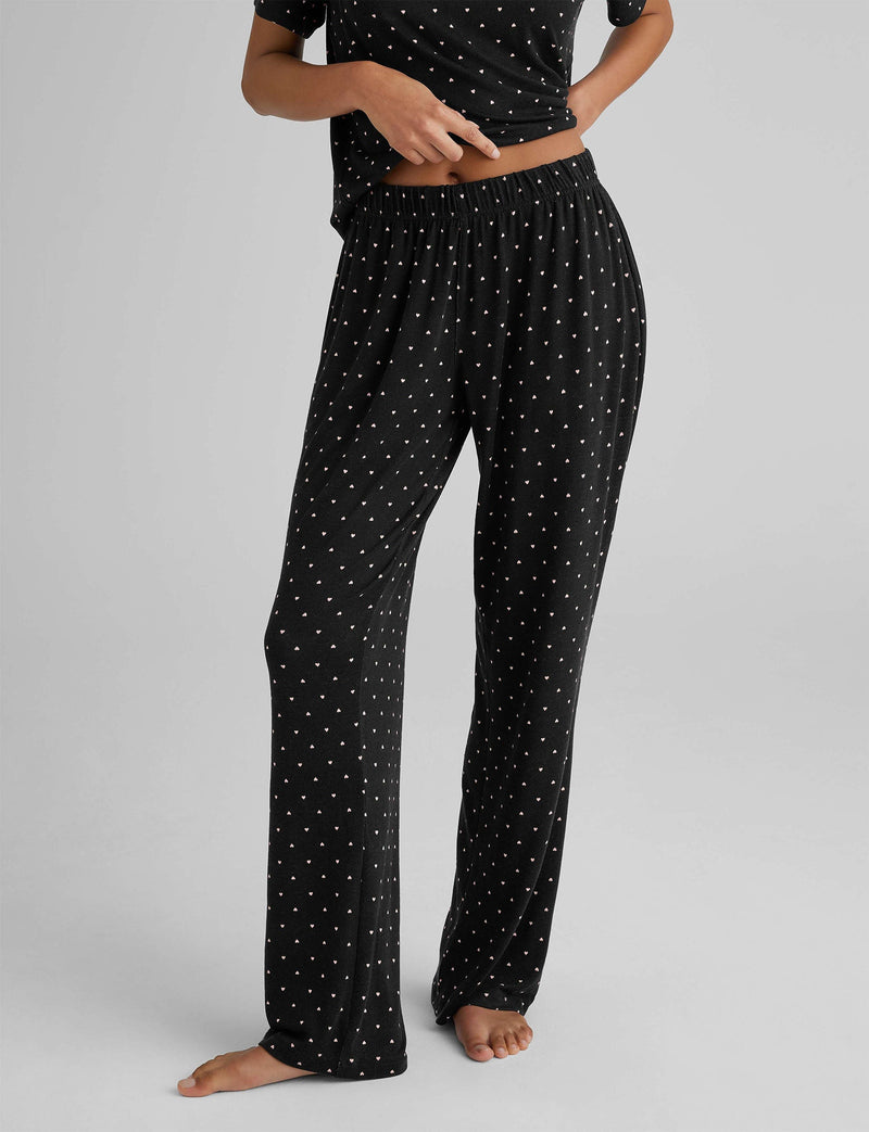Women's Cozy Pant::Black Mini Heart