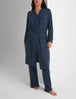 Women's Cozy Robe::Dress Blues Mini Star System
