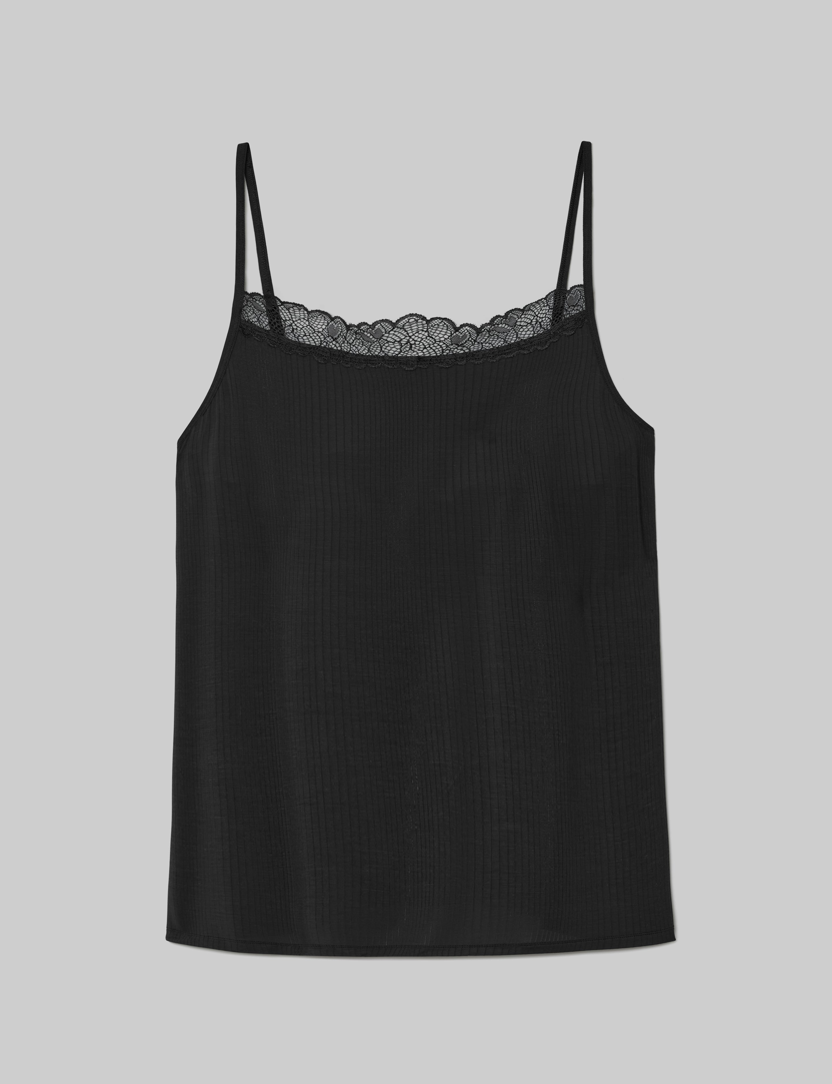 Women's Luxe Rib Lace Cami