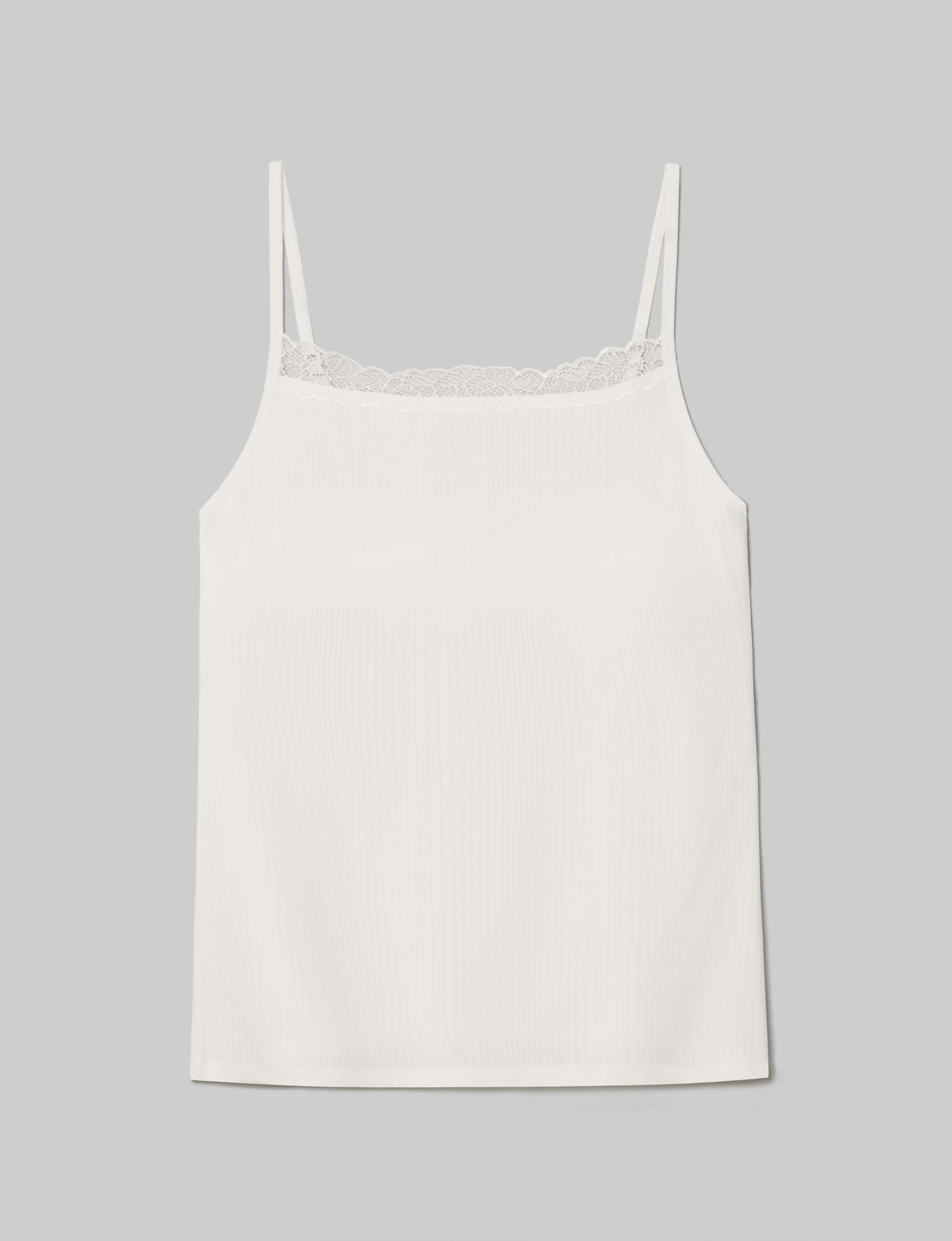 Women's Luxe Rib Lace Cami