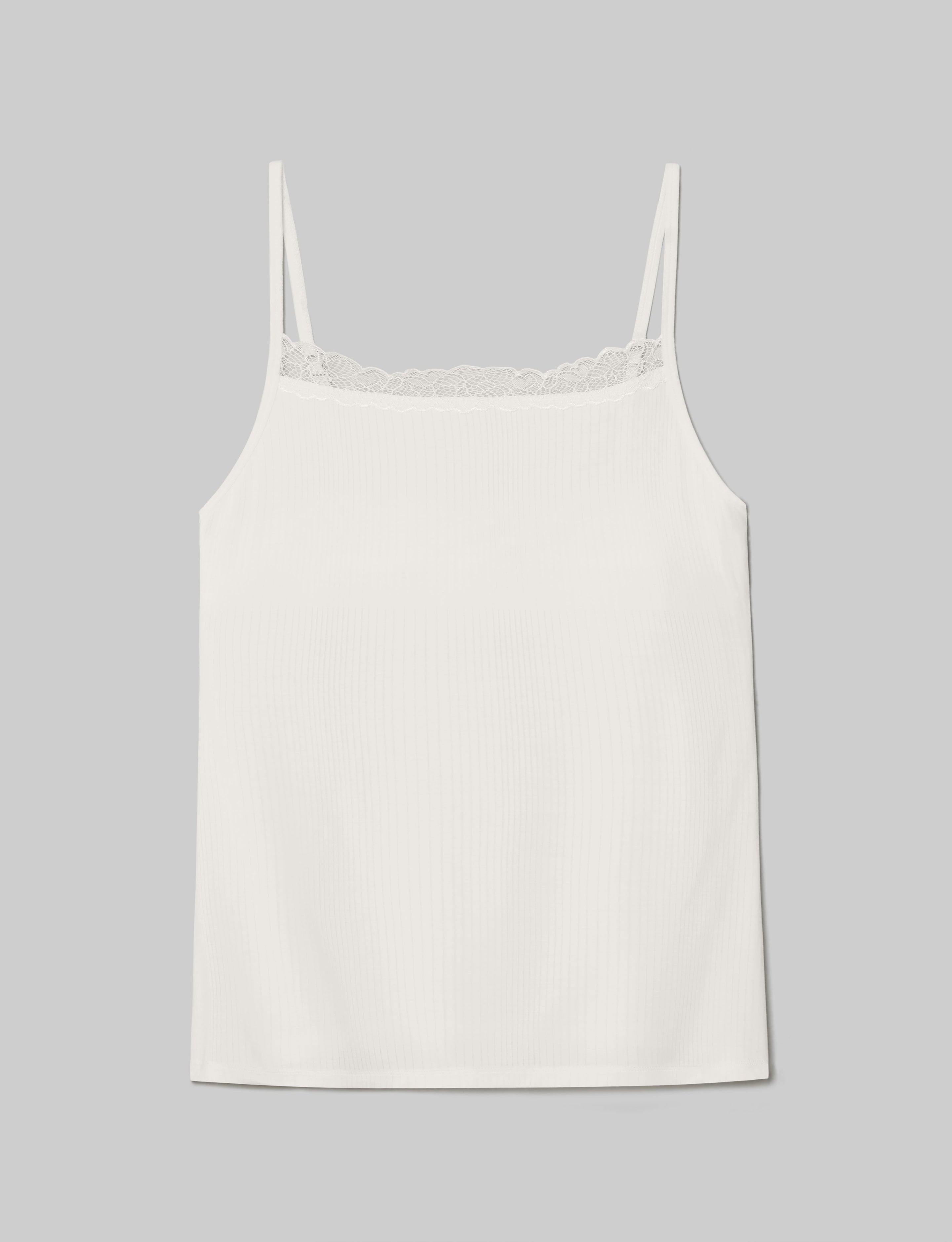 Women's Luxe Rib Lace Cami