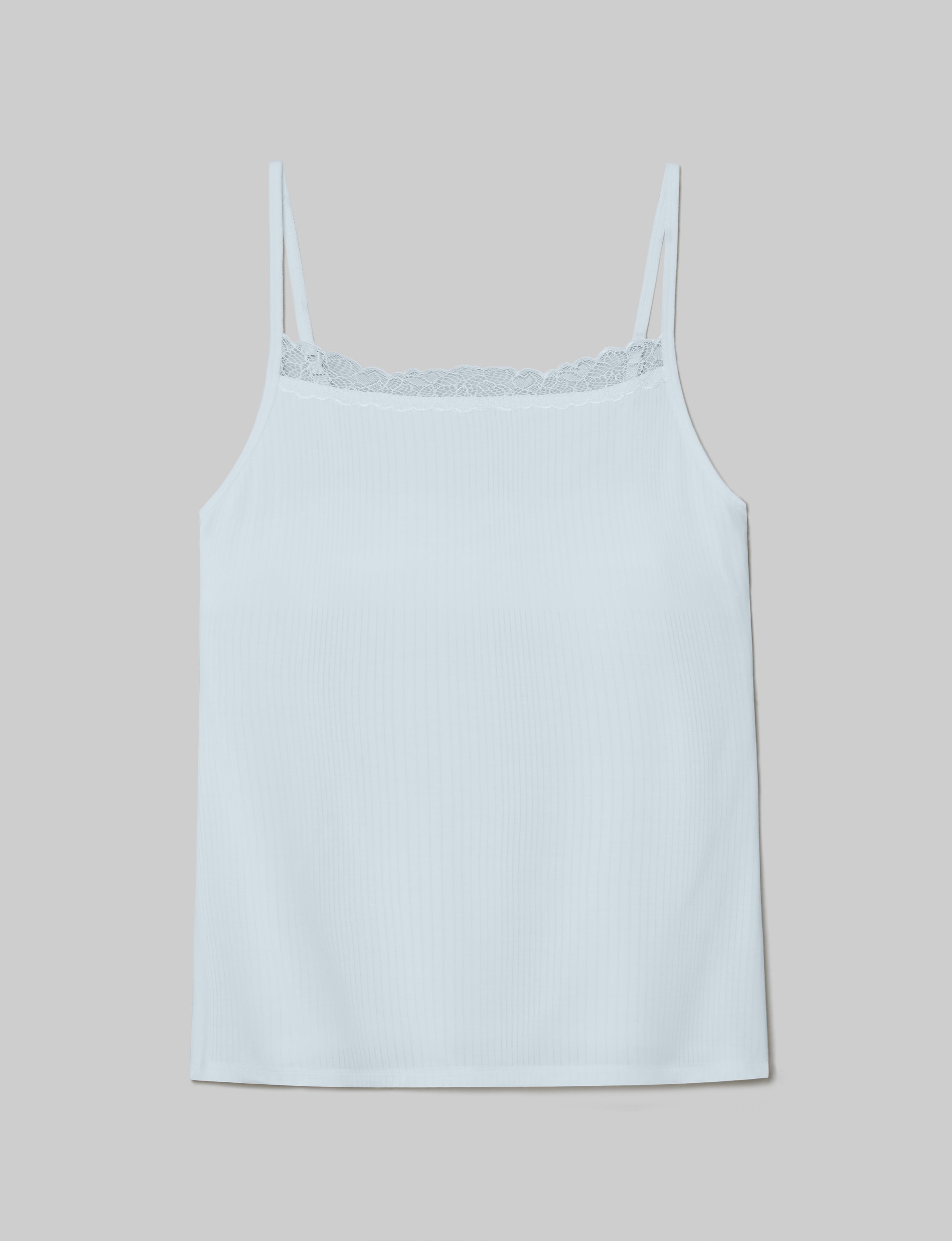 Women's Luxe Rib Lace Cami