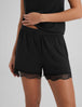 Women's Luxe Rib Lace Short::Black Luxe