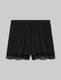Women's Luxe Rib Lace Short::Black Luxe::Swatch