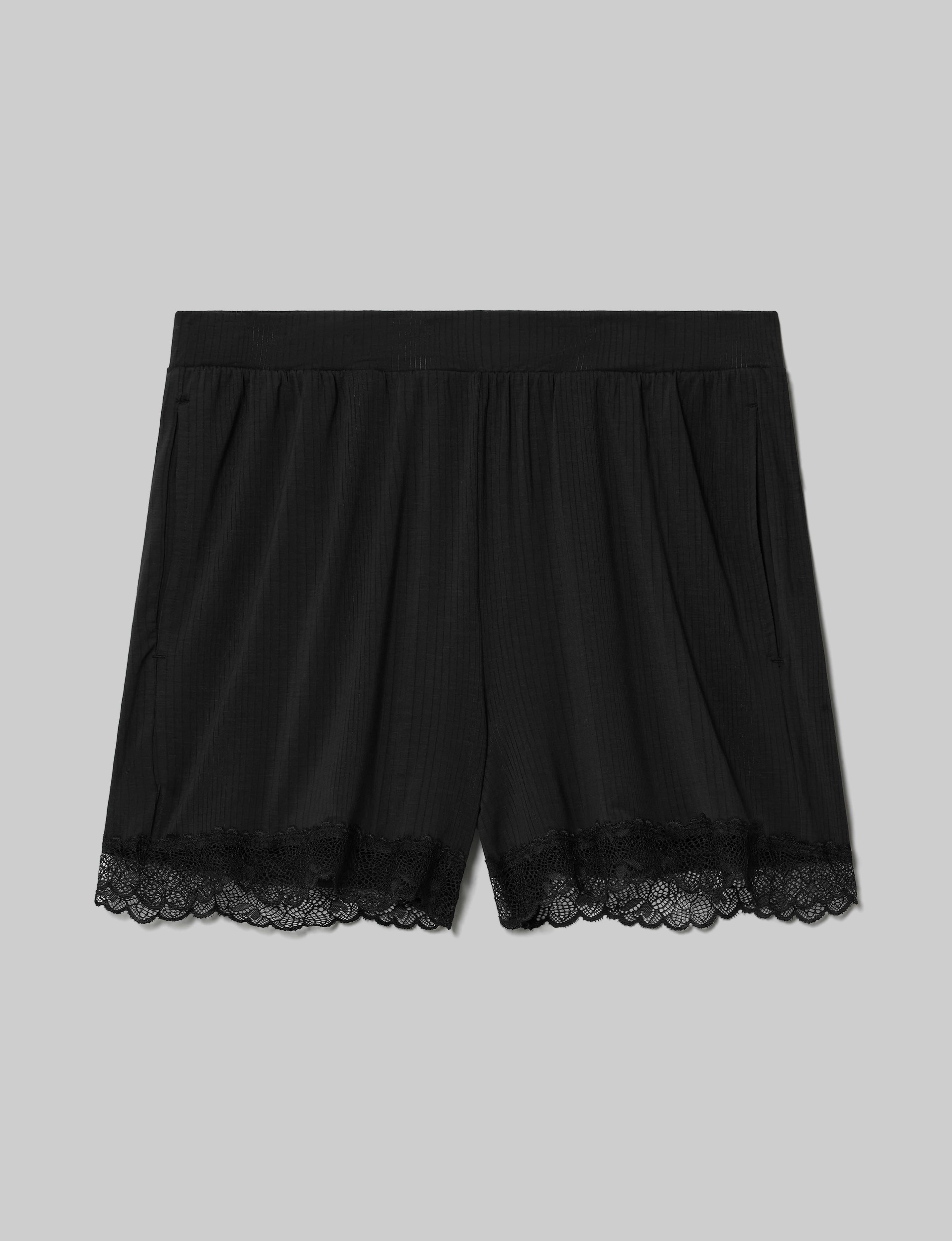 Women's Luxe Rib Lace Short