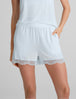 Women's Luxe Rib Lace Short::Ice Melt Luxe