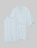 Women's Luxe Rib Lace Chemise & Robe Set::Ice Melt Luxe