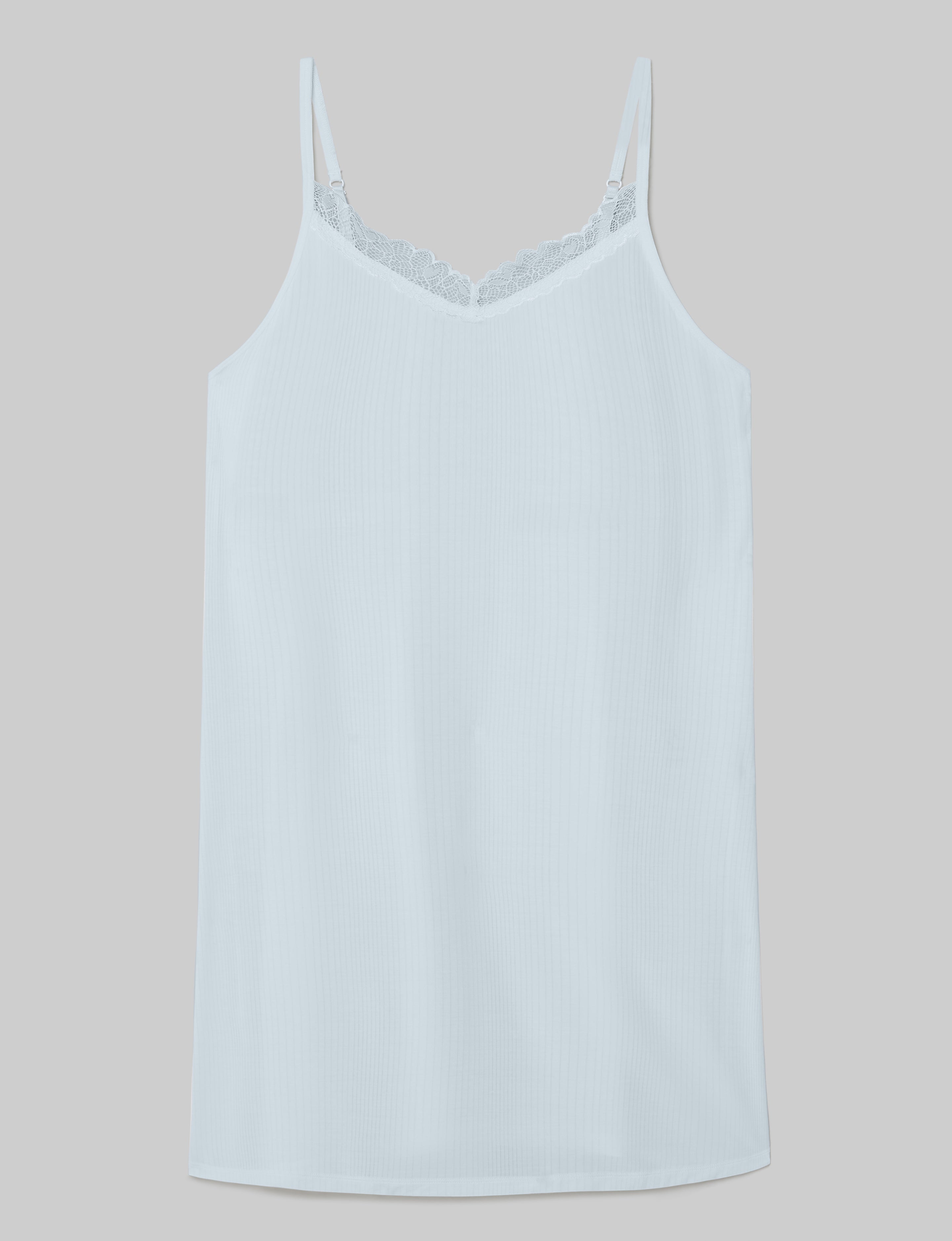 Women's Luxe Rib Lace Chemise