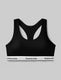 Signature Cotton Scoop Bralette::Black::Swatch