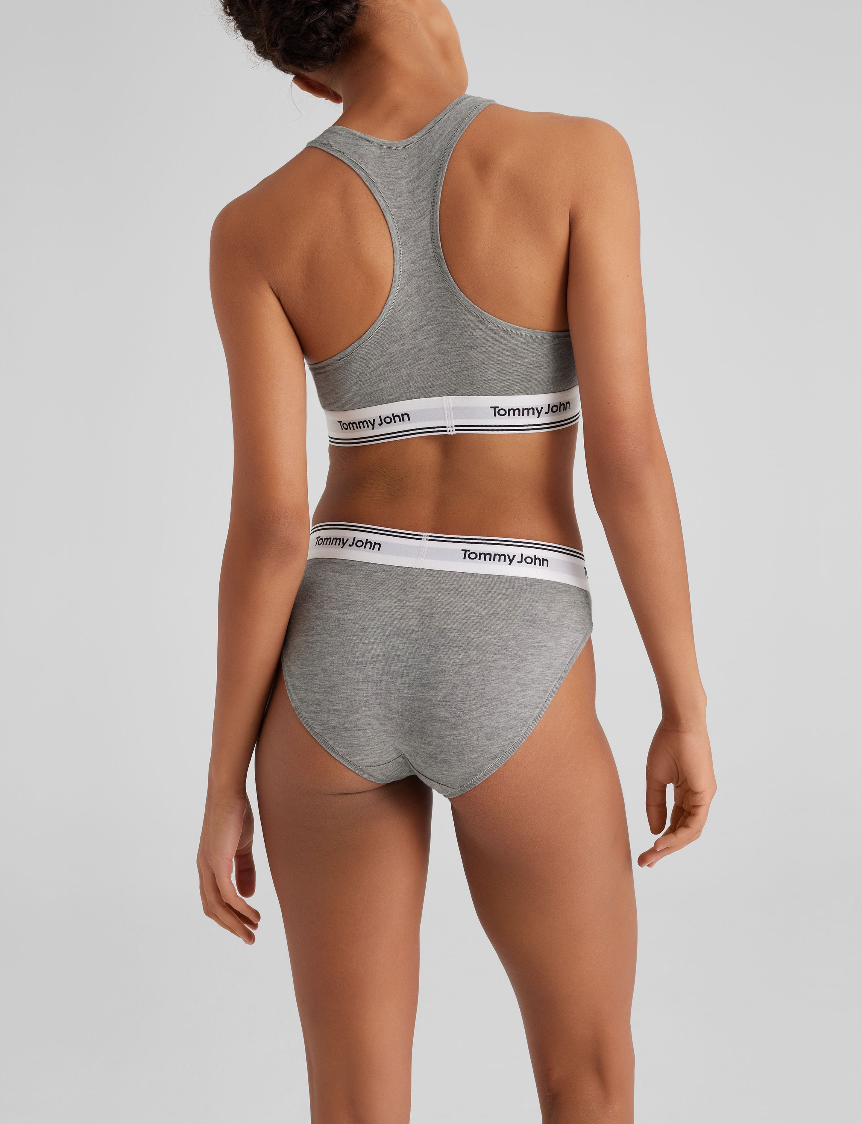 Signature Cotton Scoop Bralette & Bikini Set