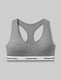 Signature Cotton Scoop Bralette::Medium Heather Grey::Swatch