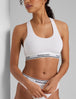 Signature Cotton Scoop Bralette::White