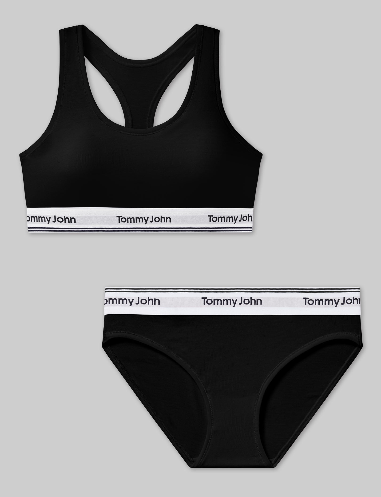 Signature Cotton Scoop Bralette & Bikini Set