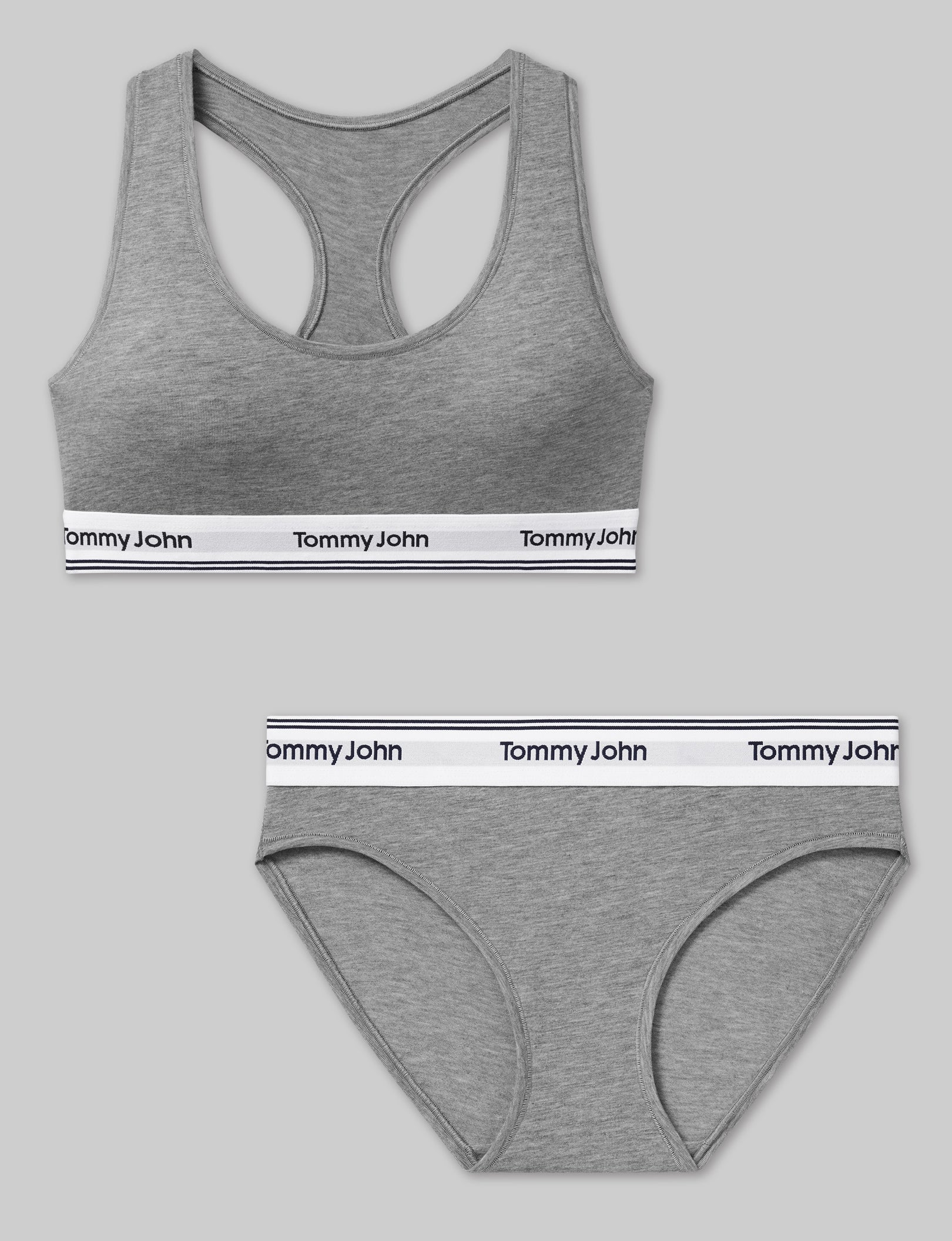 Signature Cotton Scoop Bralette & Bikini Set