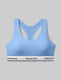 Signature Cotton Scoop Bralette::Della Robbia Blue::Swatch