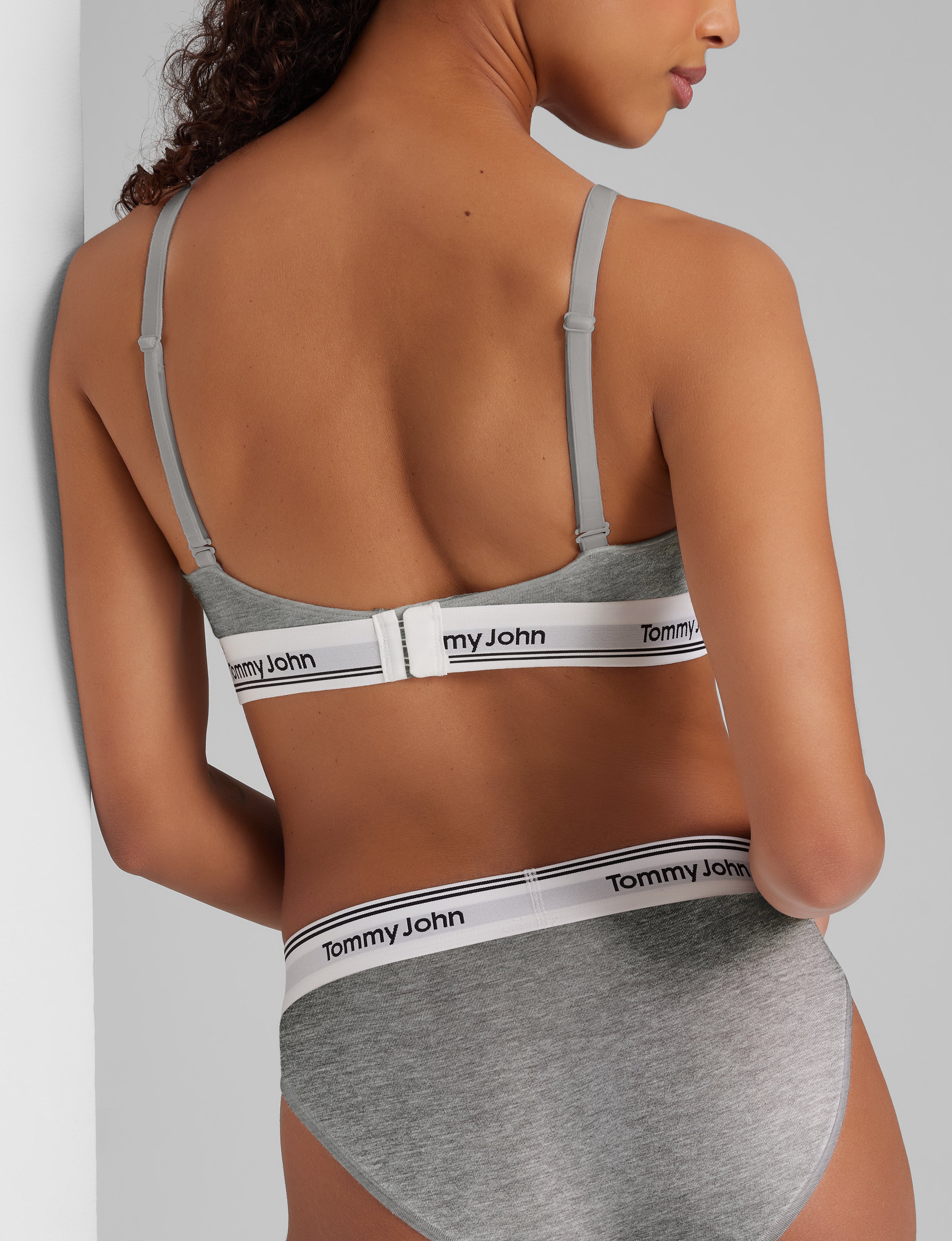 Signature Cotton Triangle Bralette & Bikini Set