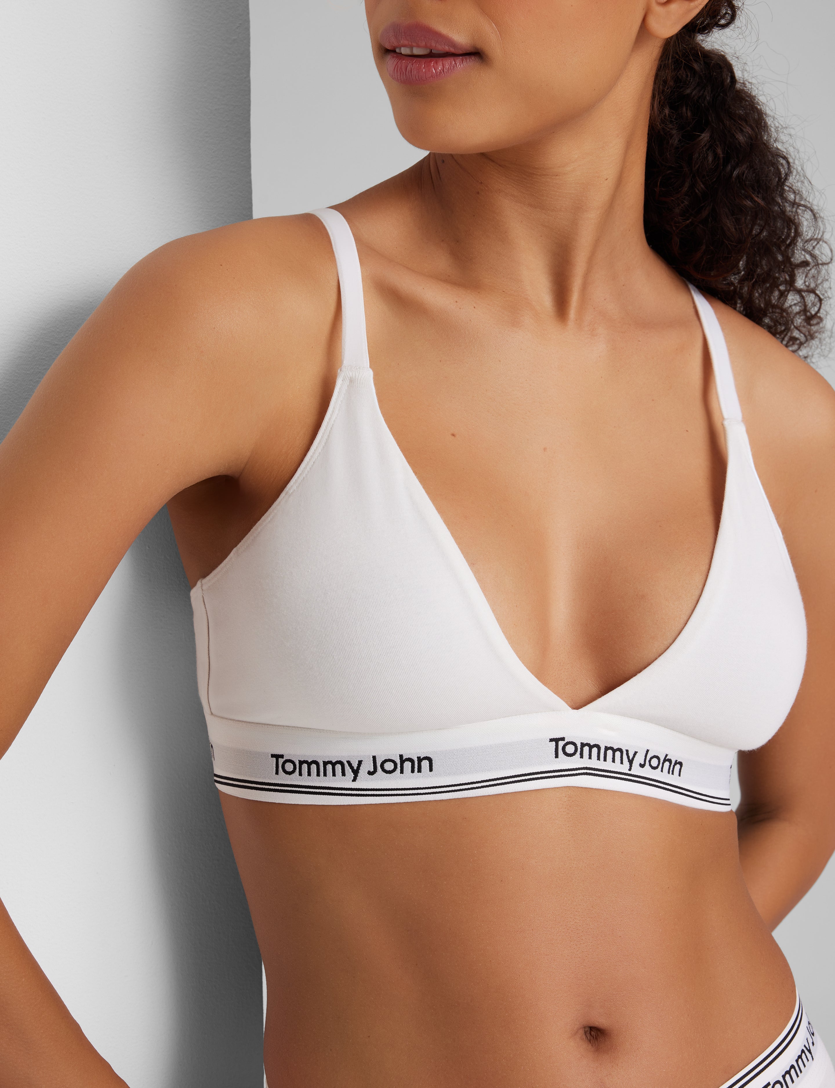 Signature Cotton Triangle Bralette & Bikini Set