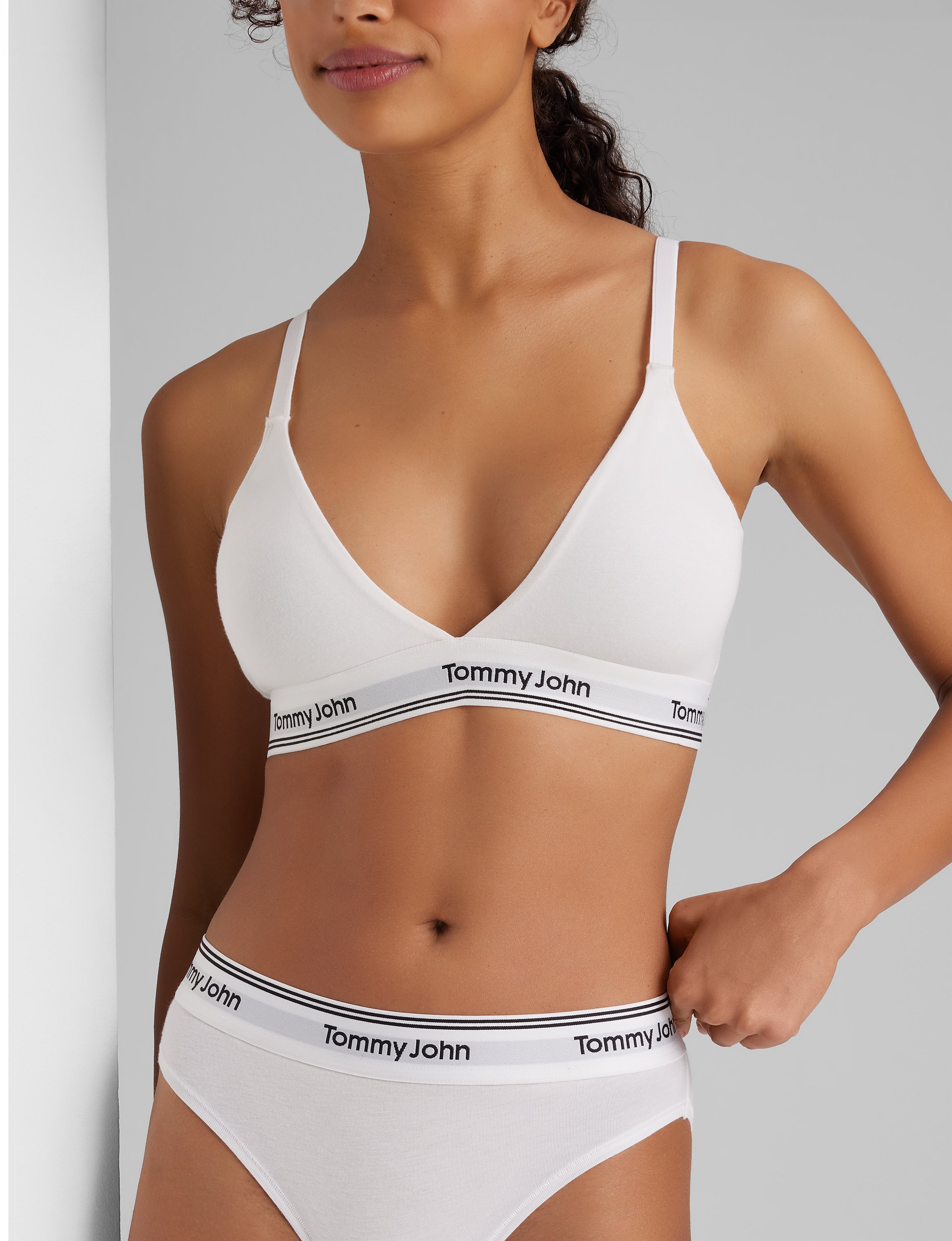 Signature Cotton Triangle Bralette