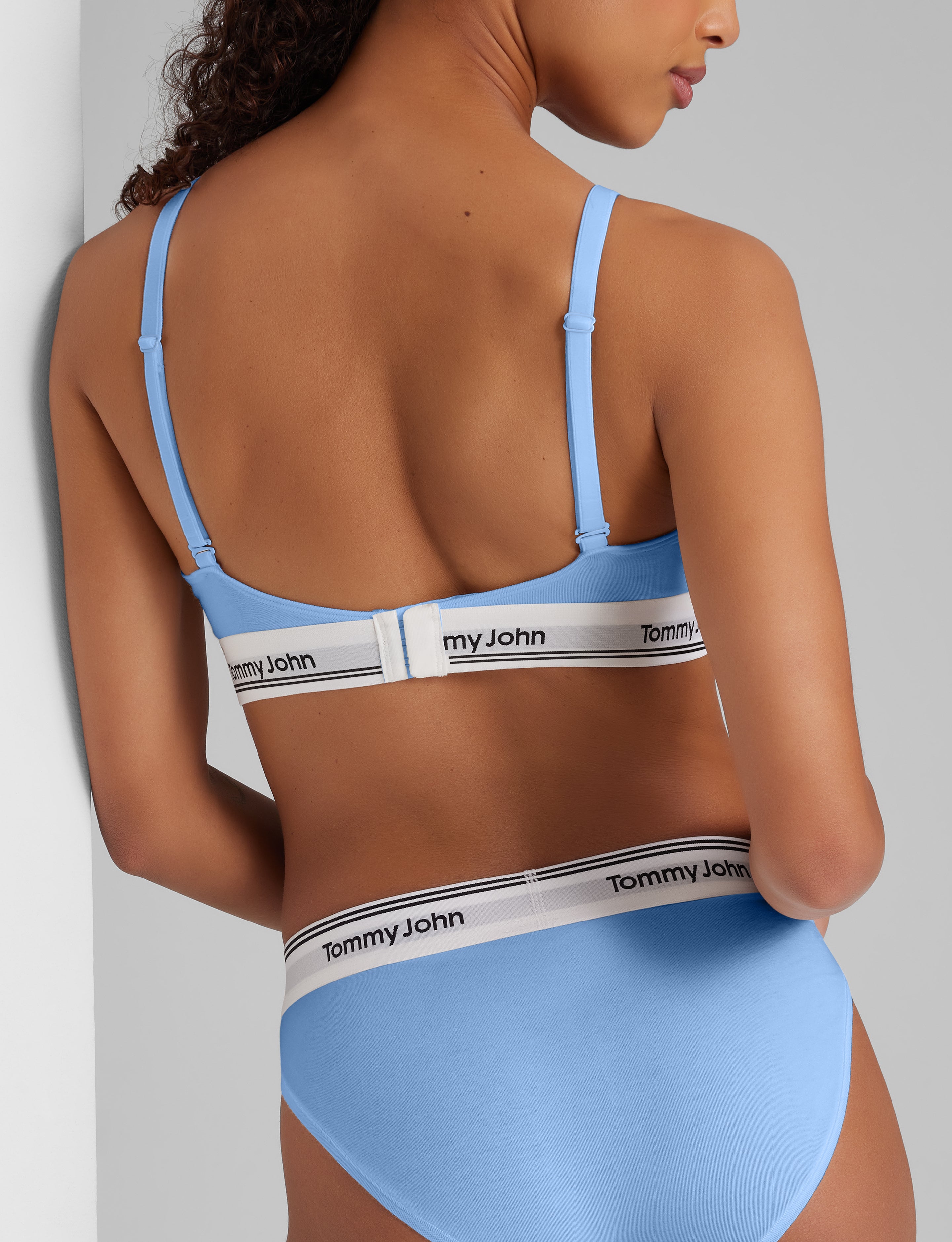 Signature Cotton Triangle Bralette & Bikini Set