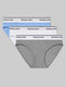 Women's Signature Cotton Bikini (3-Pack)::Blue/White/Grey