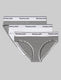 Women's Signature Cotton Bikini (3-Pack)::White/Grey/Stripe
