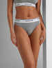 Women's Signature Cotton Thong::Medium Heather Grey