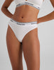 Women's Signature Cotton Thong::White