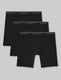 Ultra Soft Flex Mid-Length Boxer Brief 6" (3-Pack)::Black