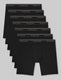 Ultra Soft Flex Mid-Length Boxer Brief 6" (7-Pack)::Black