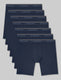 Ultra Soft Flex Mid-Length Boxer Brief 6" (7-Pack)::Dress Blues