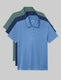 Premium Pique Polo (3-Pack)::Sagebrush Green/Dress Blues/Marina