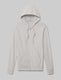 French Terry Full Zip Hoodie::Silver Gray::Swatch