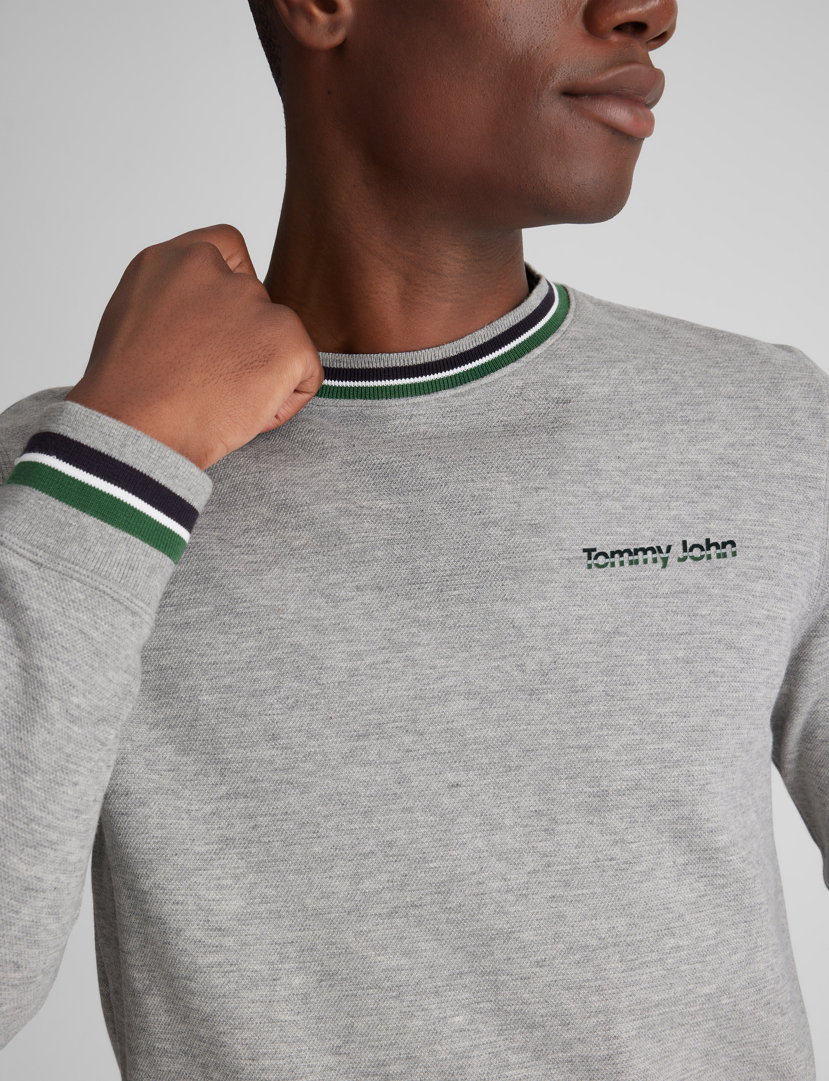 Varsity Stripe Crewneck Sweatshirt